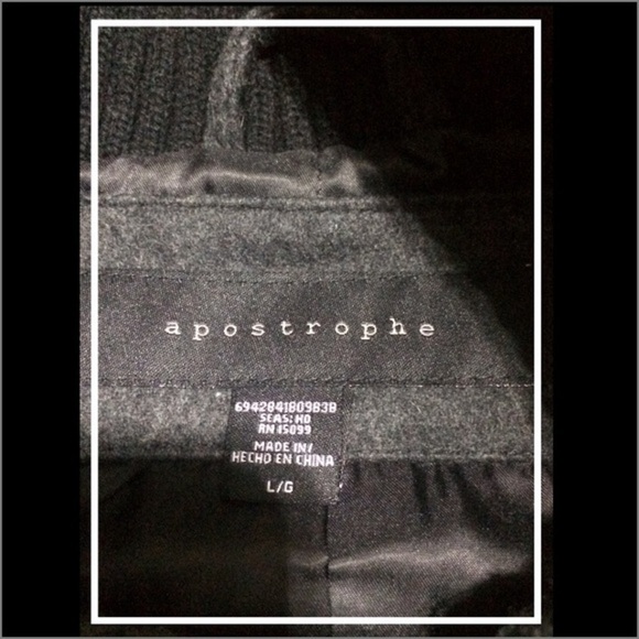 Apostrophe Wool Blend Jacket Charcoal - Picture 3 of 4